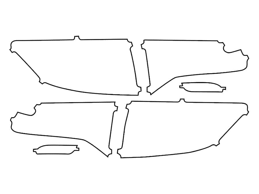 2017-2021 Acura MDX, All, Tail Light Cover Film - Image 1