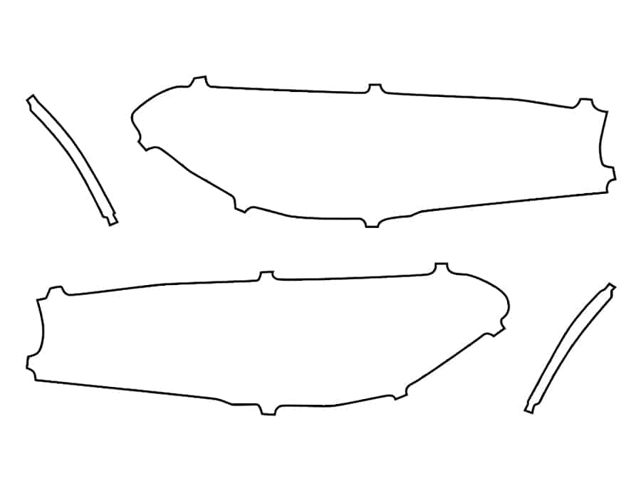 2021-2023 BMW 5 Series, All, Headlight Cover Film - Image 1