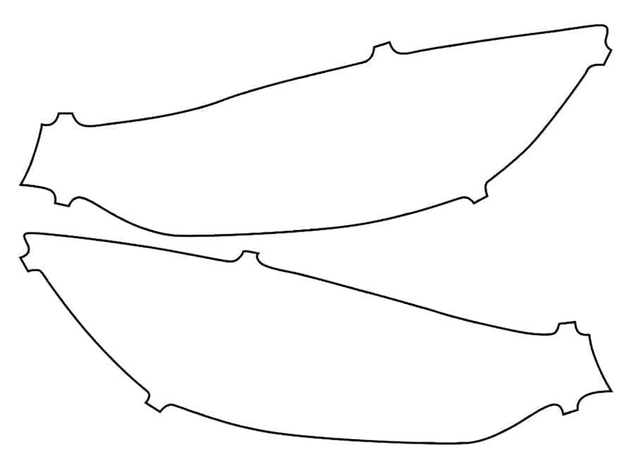 2014-2020 BMW M4, All, Headlight Cover Film - Image 1
