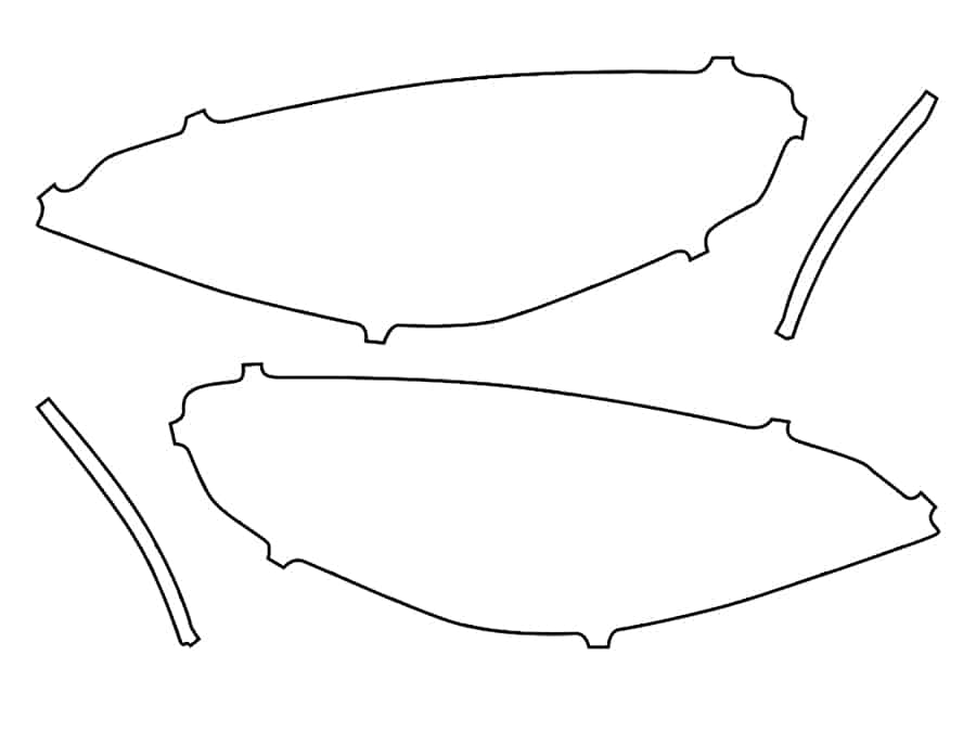 2019-2025 BMW Z4, Roadster, Headlight Cover Film - Image 1