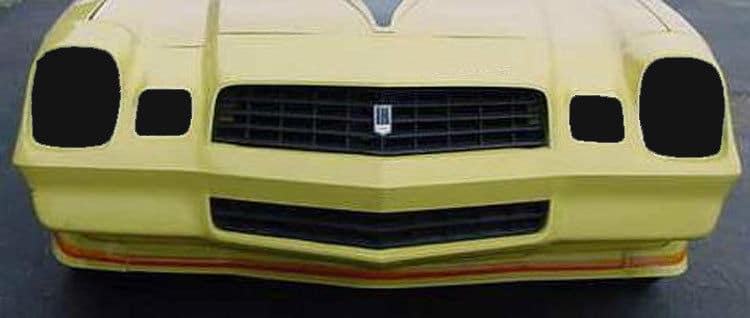 Headlight Covers GTS For Chevrolet Camaro-Old 1978-1981.
