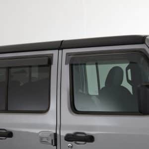 2019-2022 Jeep  Gladiator JT, Ventguard, 4pc, Front, Rear Doors Carbon Fiber Look