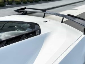 2020-2026 Chevrolet Corvette wickerbill, fits all with OEM high wing, 2 piece, black - Thumbnail Image 3