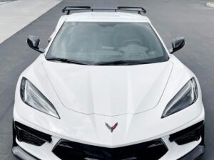 2020-2026 Chevrolet Corvette wickerbill, fits all with OEM high wing, 2 piece, black - Thumbnail Image 5