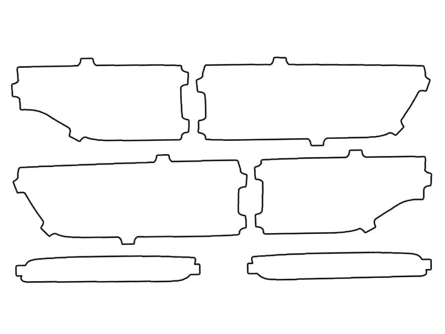2022-2025 Jeep Wagoneer, All, Tail Light Cover Film - Image 1