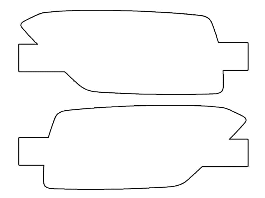 2022-2025 Kia Forte FE, LX, Rear Marker Cover Film - Image 1