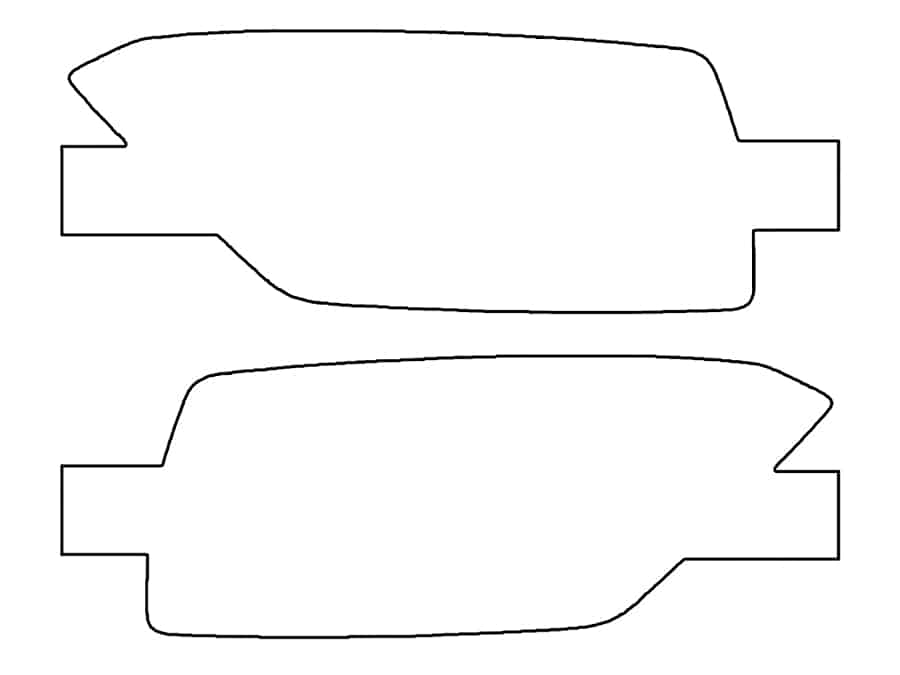 2022-2025 Kia Forte, GT-Line, Rear Marker Cover Film - Image 1