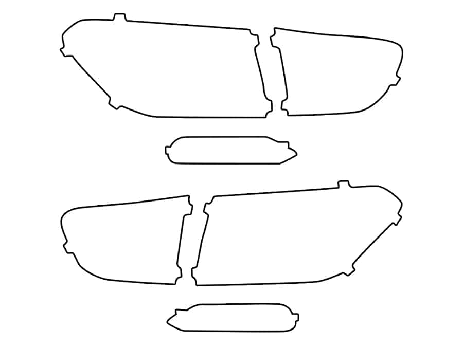 2016-2020 Kia Sorento, All, Tail Light Cover Film - Image 1
