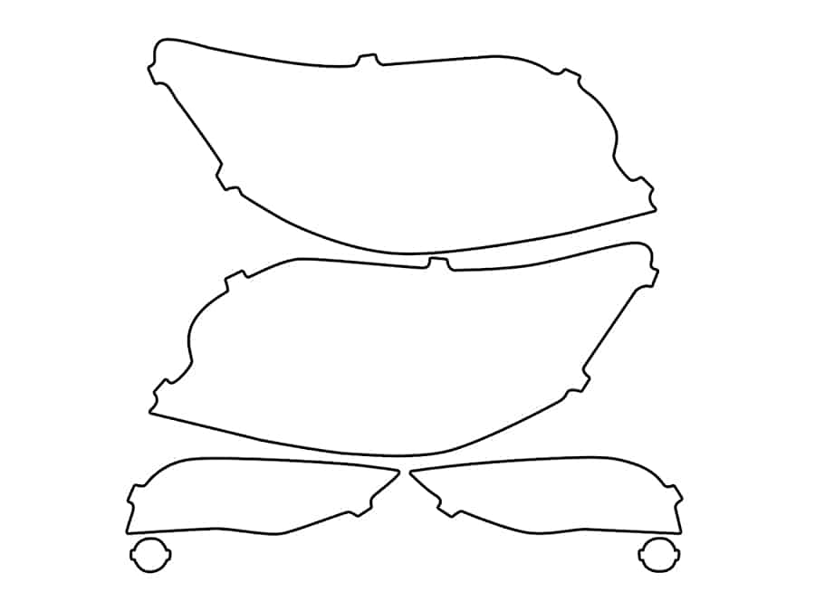 2014-2023 Lexus GX, All, Headlight Cover Film - Image 1