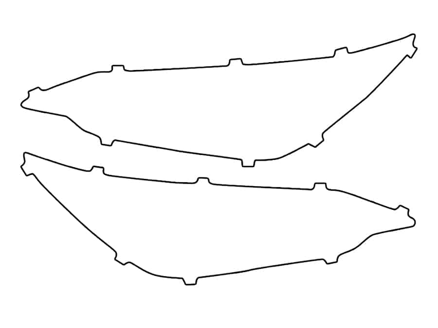 2022-2025 Lexus NX, F-Sport, Headlight Cover Film - Image 1