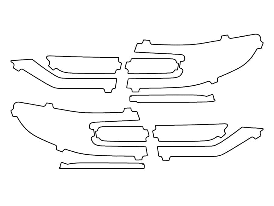 2017-2020 Lincoln Continental, All, Tail Light Cover Film - Image 1