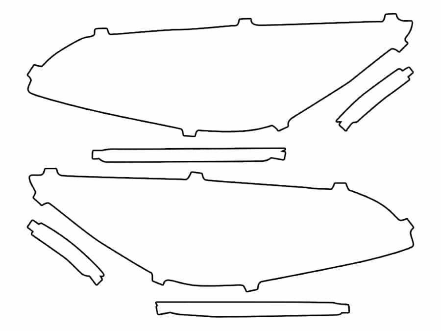2020-2025 Lincoln Corsair, All, Headlight Cover Film - Image 1