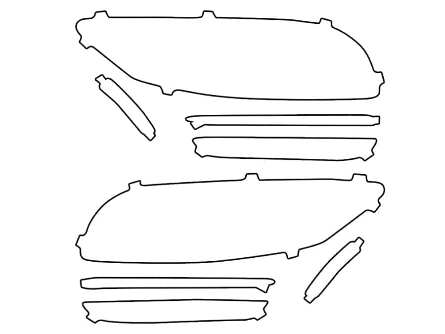 2019-2020 Lincoln Nautilus, All, Headlight Cover Film - Image 1