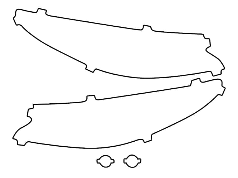 2016-2023 Mazda CX-9, All, Headlight Cover Film - Image 1