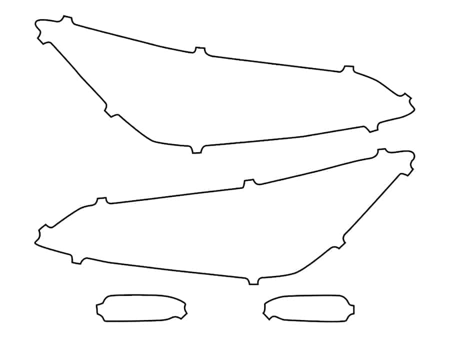 2021-2025 Nissan Leaf, All, Headlight Cover Film - Image 1