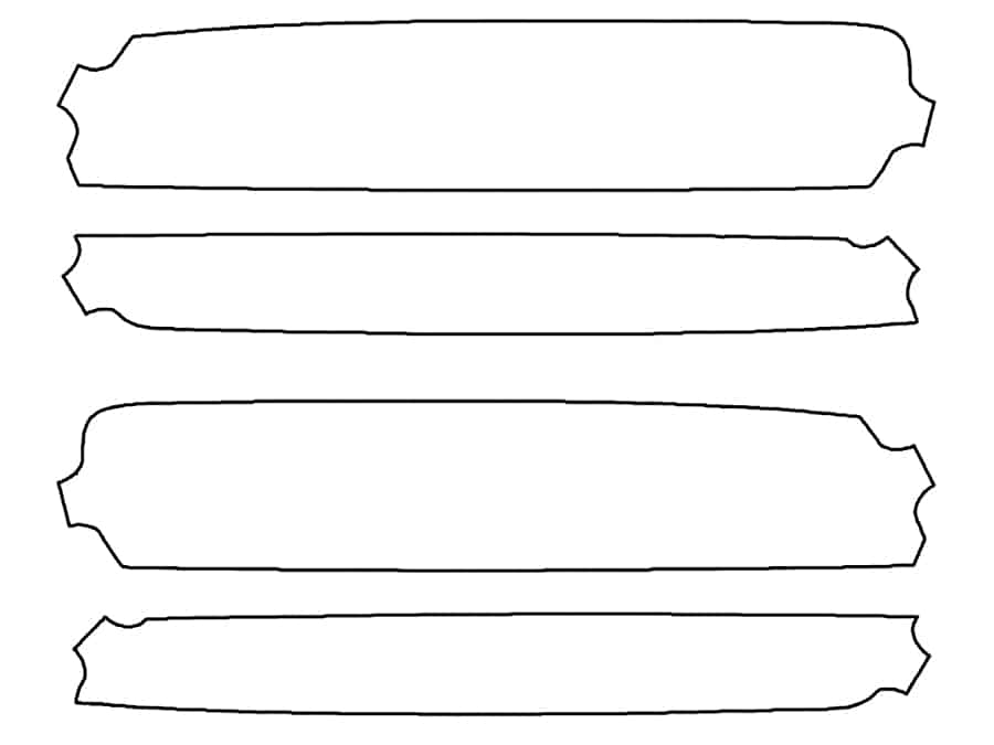 2021-2024 Porsche 911, Turbo, Fog Light Cover Film - Image 1