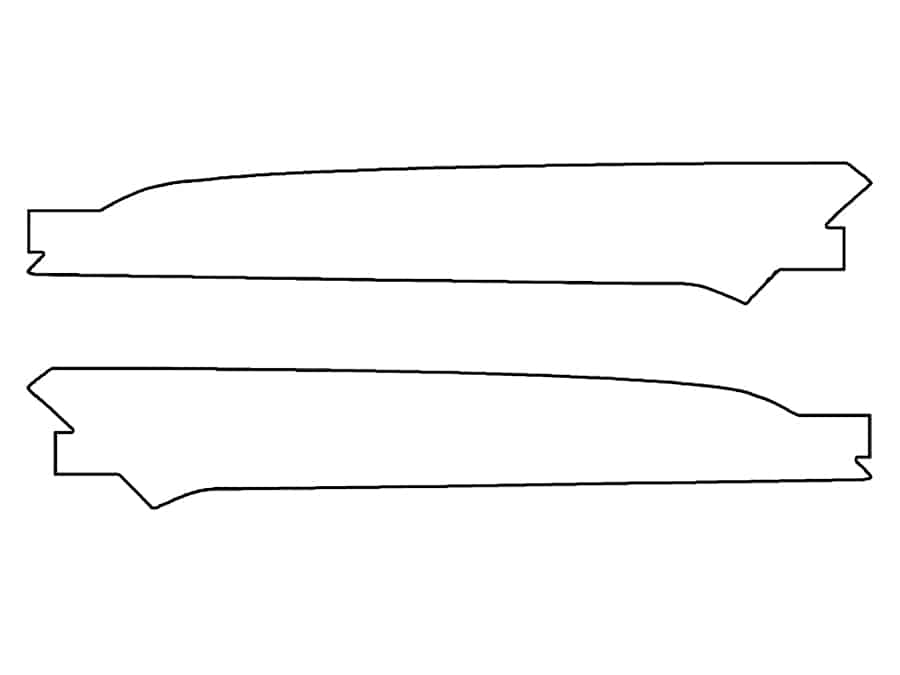 2021-2024 Porsche 911, Turbo, Side Marker Cover Film - Image 1