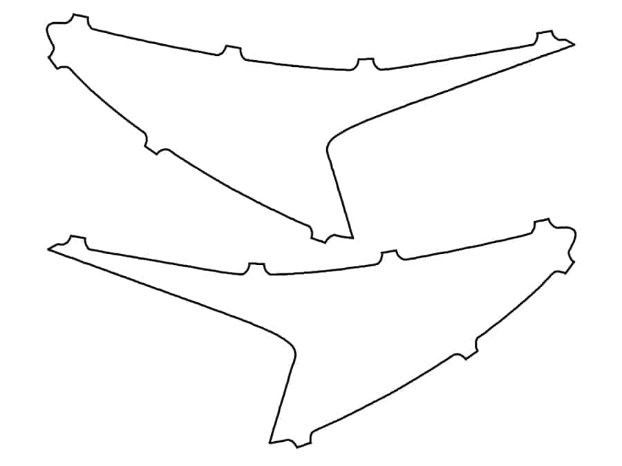 2024-2025 Subaru Crosstrek, All, Front Reflector Delete Cover Film - Image 1