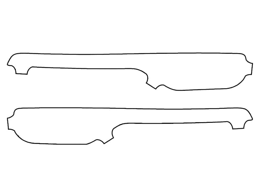 2022-2025 Volvo C40 Recharge, All, Rear Marker Cover Film - Image 1