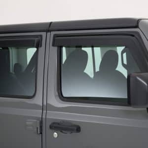 2018-2023 Jeep  Wrangler JL/JLU, Ventguard, 4pc, Front, Rear Doors, Smoke