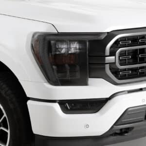 2021-2023 Ford F-150, All, Except Raptor, Headlight Covers, 2 Piece, Carbon Fiber Look