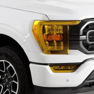 2021-2023 Ford F-150, All, Except Raptor, Headlight Covers, 2 Piece, Transparent Yellow