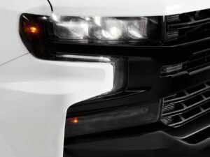 2019-2022 Chevrolet Silverado, Headlight Cover, 6 Piece, Carbon Fiber Look - Thumbnail Image 2