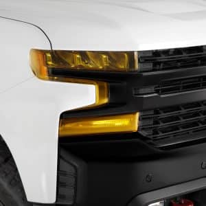 2019-2022 Chevrolet Silverado, Headlight Cover, 6 Piece, Transparent Yellow