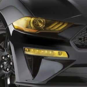 2018-2022 Ford Mustang, Front Turn Signal Covers, 2 Piece, Transparent Yellow