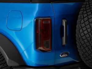 2021-2026 Ford Bronco, Taillight Cover Rear Black Out Kit (Vehicles without LED Option), 3 Piece, Carbon Fiber Look - Thumbnail Image 1
