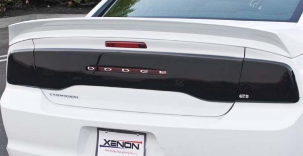 Matte Smoke Rtint Tail Light Tint Covers for Dodge Charger 2011-2014 