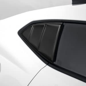 2016-2022 Chevrolet Camaro, Louvered Quarter Window Covers, Smoke