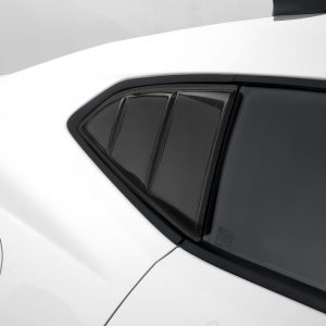2016-2022 Chevrolet Camaro, Louvered Quarter Window Covers, Carbon Fiber Look