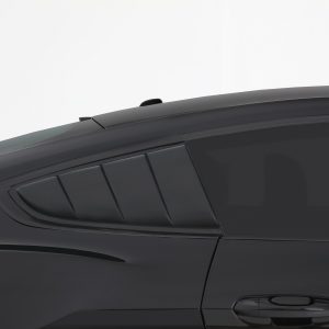 2015-2021 Ford Mustang, Louvered Quarter Window Covers, Smoke