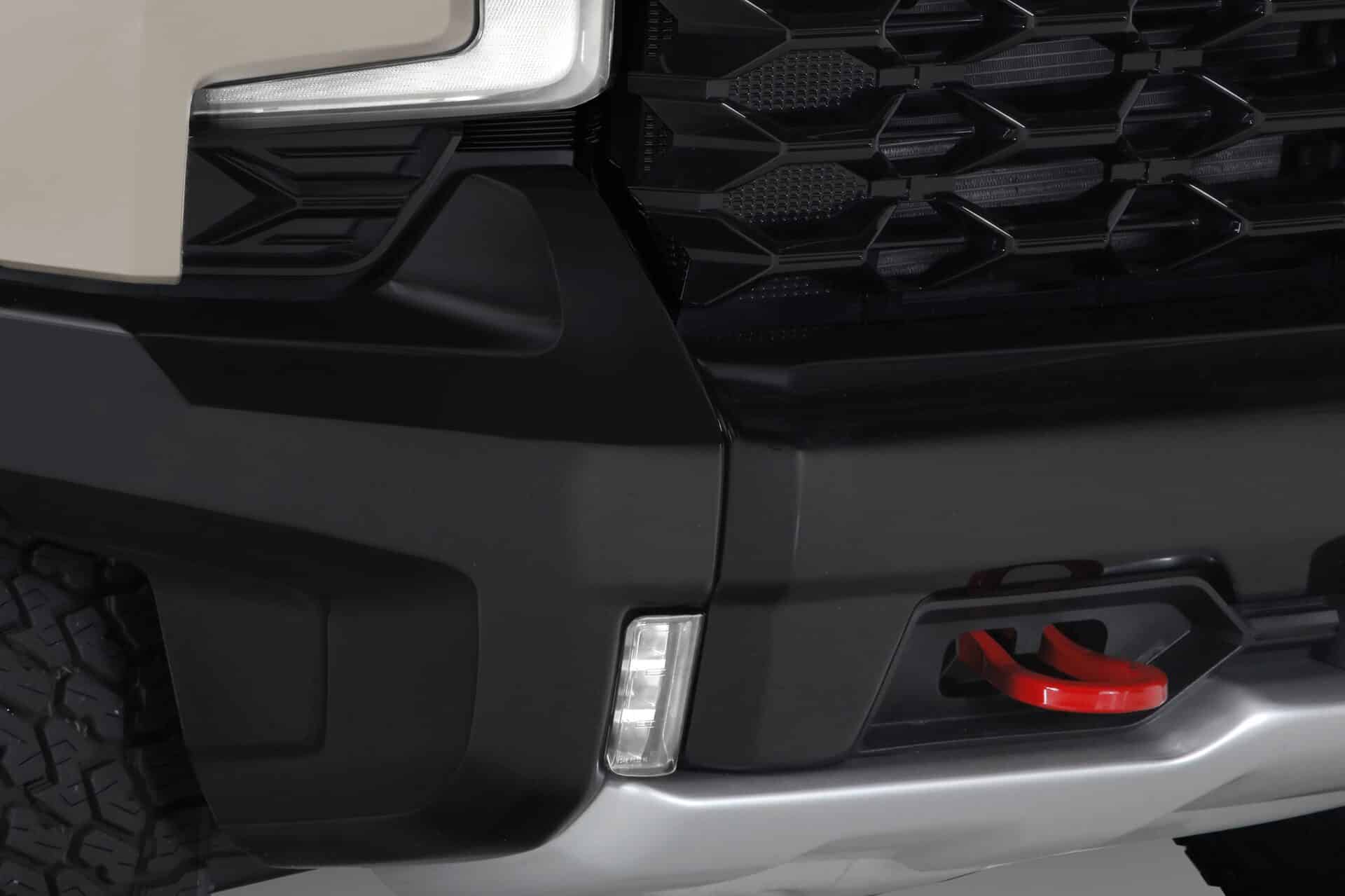2022-2026 Chevrolet Silverado, ZR2, Fits ZR2 Models only, Fog Light Covers, 2 Piece, Clear - Image 1